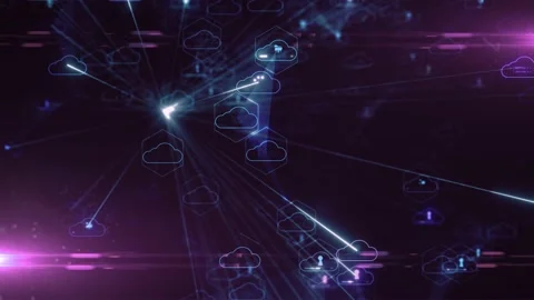 Global business cloud computing service of big data information technology Video stock 150028575