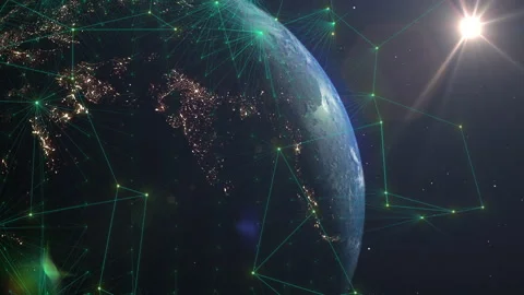 Global business cloud computing service of big data information technology Video stock 168599327