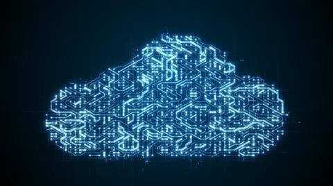 Global business cloud computing service of big data information technology   스톡 일러스트