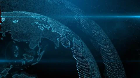 Global business cloud computing service of big data information technology -  Stock Illustration