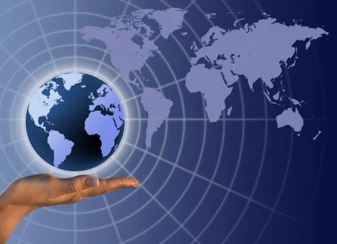 Global business communication Stock Illustration