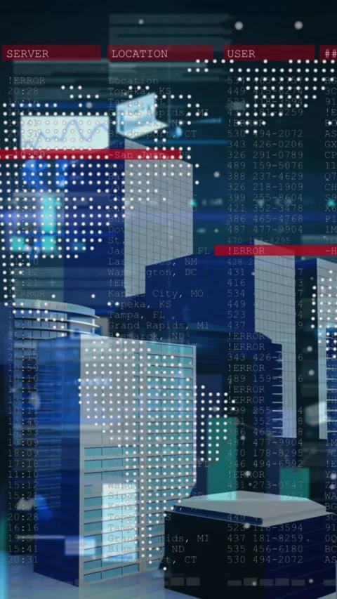 . Global business communication technology and interface concept digitally Stock Footage 341991552