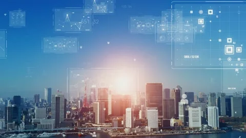 Global business concept. Communication network. Management strategy. Digital tra Stock Footage 157996402
