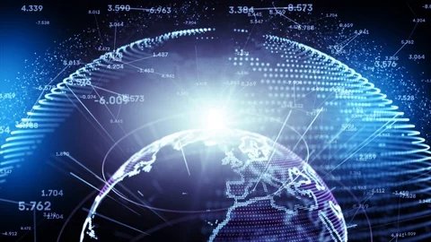 Global business concept intro Stock Footage 88280974