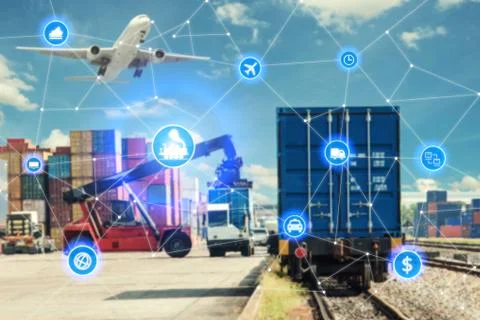 Global business connection technology interface global partner connection of  Stock Photos