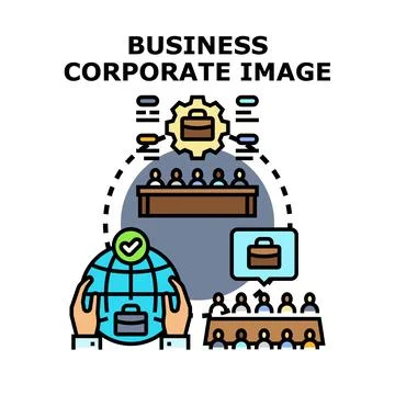 Global business corporate professional developing strategy 库存插图