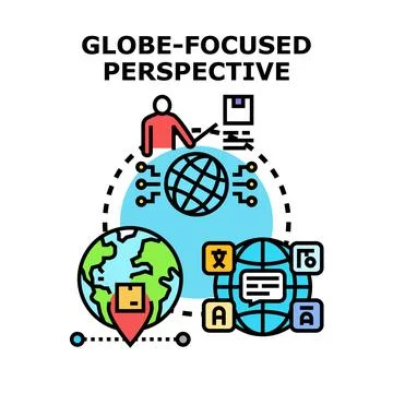 Global business e commerce logistics delivery concept Stock Illustration