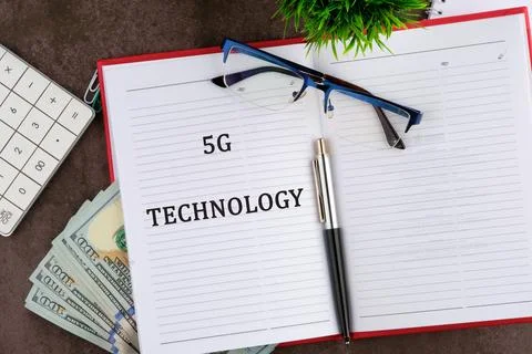 Global business, finances, computing and data processing concept. 5G TECHNOLO Stock Photos