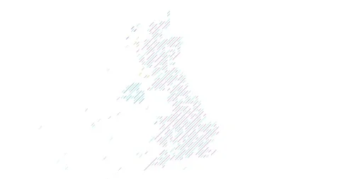 Global Business Graphic Displaying Map of United Kingdom Stock Footage 328130557