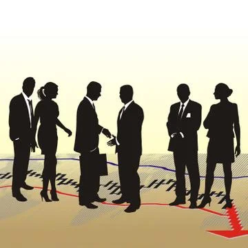 Global business  Stock Illustration