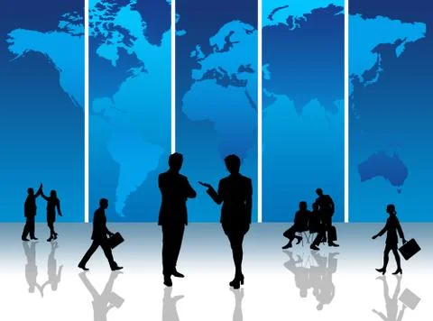 Global business Stock Illustration