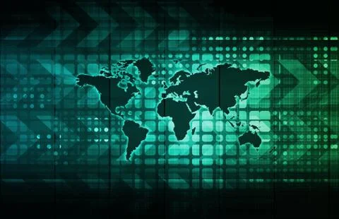Global business logistics Illustrazione stock