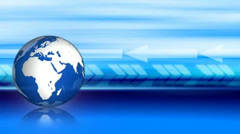 Global Business Looping Background with Arrows Stock Footage 12674167