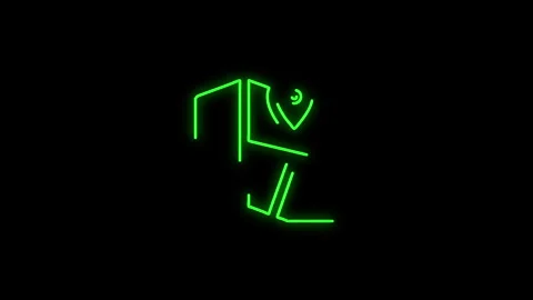 Global Business Network &amp; Data Visualization, Animated Multicolor Neon World Map 库存影片 317517202