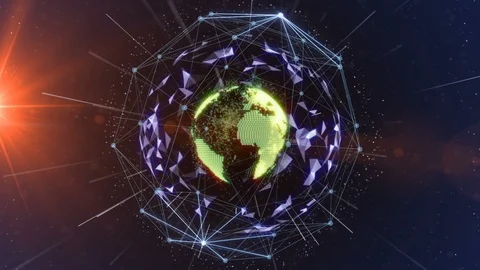 Global business network Stock Footage 98997419