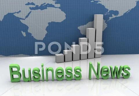 Global business news Stock Illustration