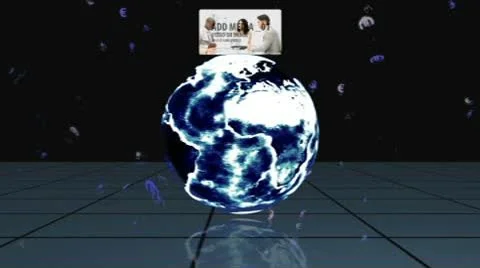 Global business slideshow After Effects stock