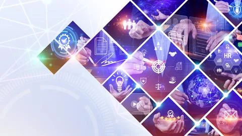 Global business structure of networking, Analysis and data exchange custome.. Stock Photos