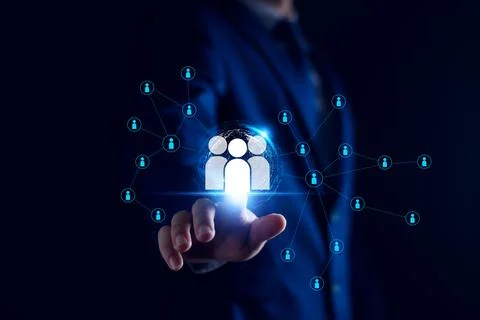 Global business structure of networking. Analysis and data exchange customer  Stock Photos