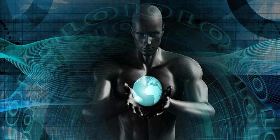Global Business Technology Stock Illustration