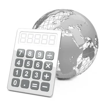Global calculation Stock Illustration
