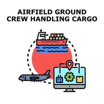 Global cargo logistics and freight transportation concept イラスト素材
