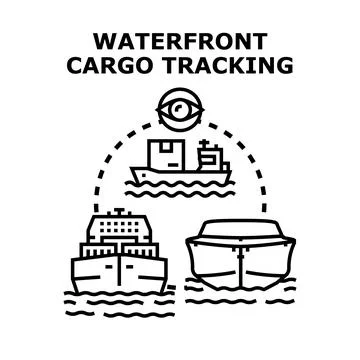 Global cargo tracking and logistics management concept イラスト素材