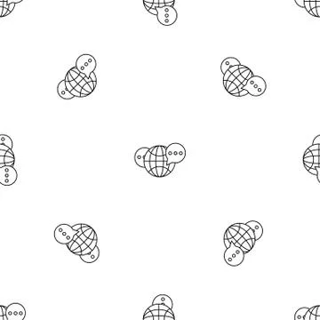 Global chat pattern seamless vector Stock Illustration