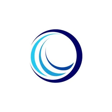 Global circle sphere elements logo symbol icon abstract swirl vector design Stock Illustration