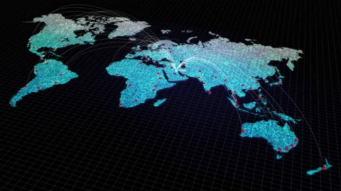 Global Cities Connection Kuwait Stock Footage 167819291