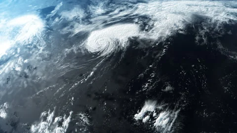 Global climate change earth view from space . simulation of air currents Stock-Footage 196375157