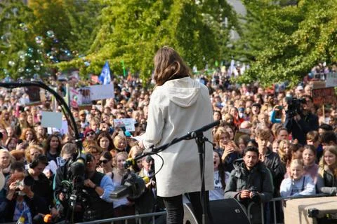 Global Climate Strike in Berlin On September 23, 2022 36,000 people gather... Stock Photos