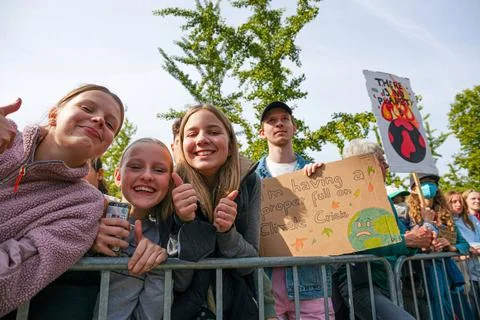 Global Climate Strike in Berlin On September 23, 2022 36,000 people gather... Stock-Fotos