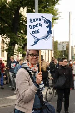 Global Climate Strike in Berlin On September 23, 2022 36,000 people gather... Stock Photos