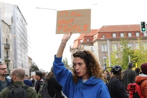 Global Climate Strike in Berlin On September 23, 2022 36,000 people gather... Stock-Fotos