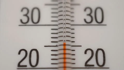 Global climate warming, concept, rising average temperature, close-up Stock Footage 127979020