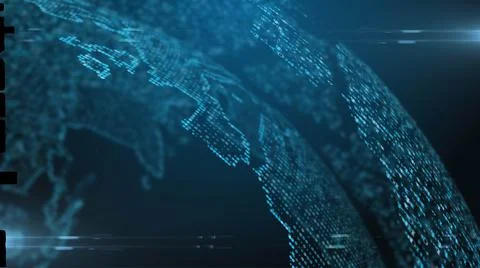 Global Cloud computing IOT mobile data network connectivity information tech Stock Illustration