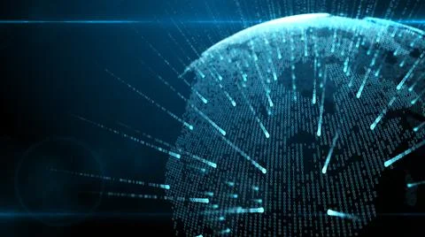 Global Cloud computing network data wireless connection for Internet of thing 스톡 일러스트