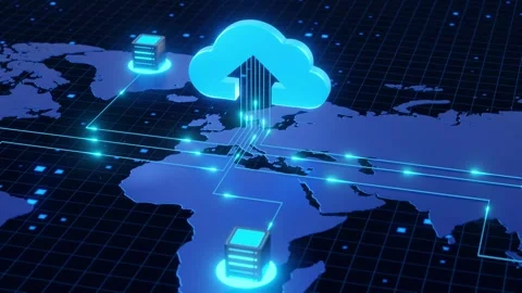 Global Cloud Network and Data Centers Stock Footage 276488744