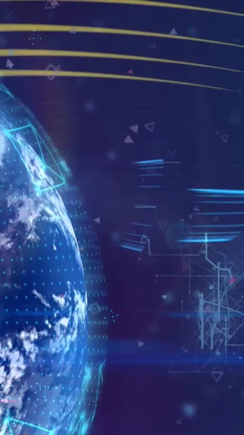 Global Cloud Network Infrastructure Technology Background Animation Stock Footage 336741182