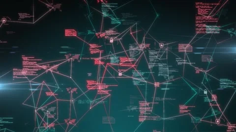 Global Code and Data Programming for Network Analytics Mastery Stock Footage 255687279
