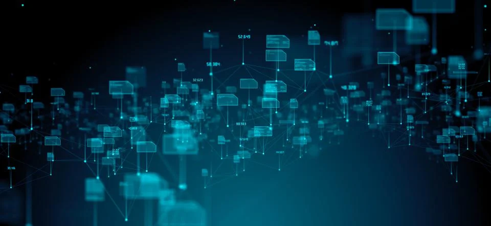 Global coding of information technology IOT big data cloud computing  Stock Illustration