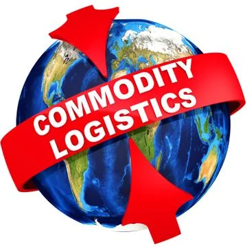 Global commodity logistics Stock Illustration