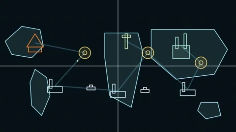 Global Commodity Trading and Supply Chain Network Stock Footage 340455123