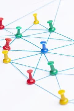 Global communication background, business network design Stock Photos