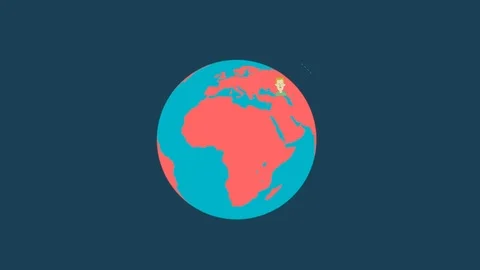 Global communication concept. 4K Video animation. Stock Footage 127331506