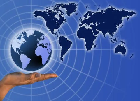 Global communication concept Stock Illustration
