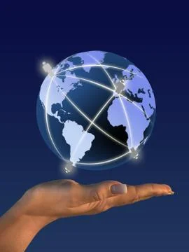 Global communication concept Stock Illustration