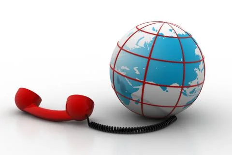 Global communication concept Free Stock Illustration