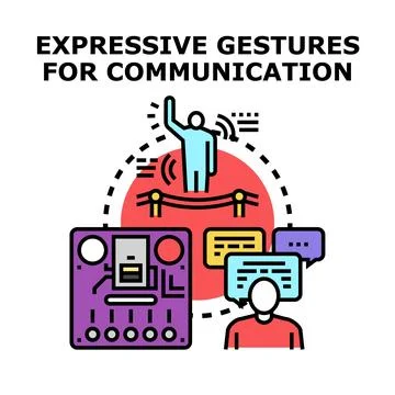 Global communication connecting people using technology concepts Stock Illustration